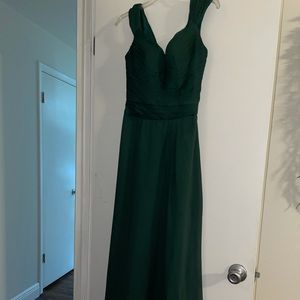 Green bridesmaid dress